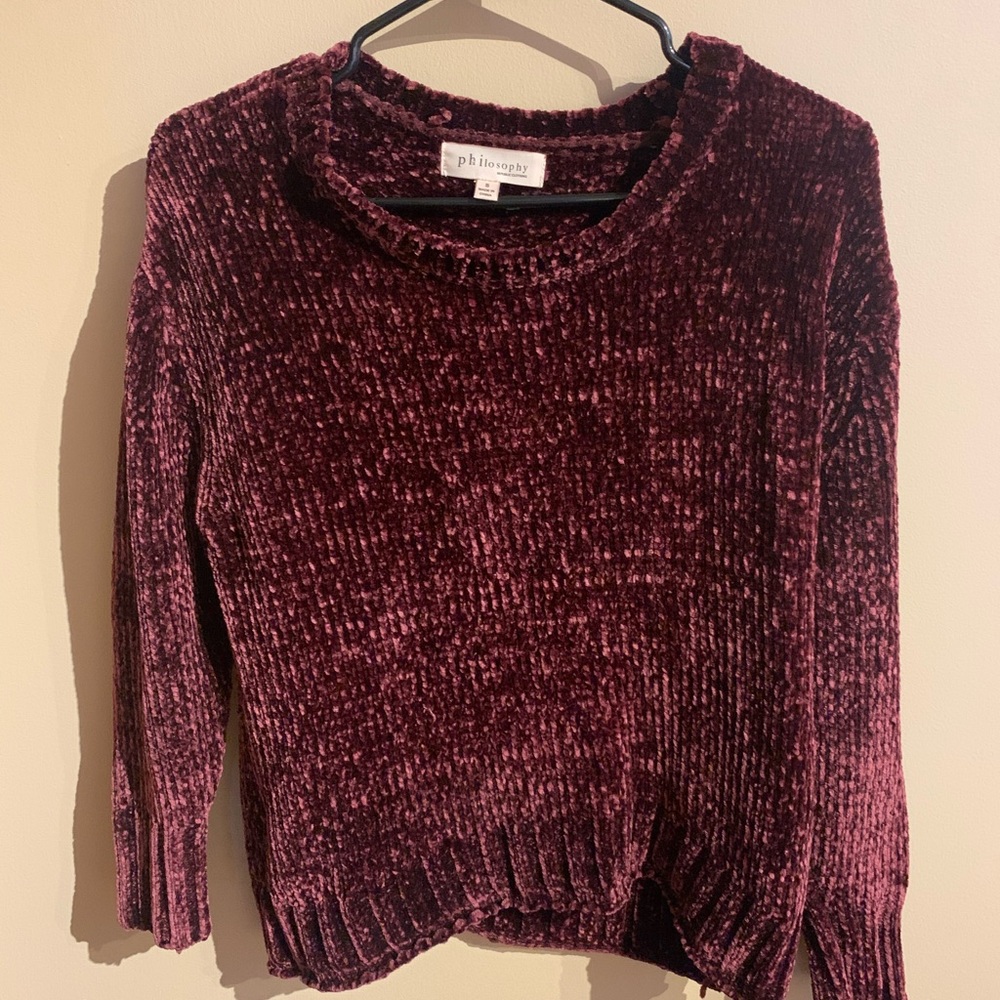 Philosophy Maroon Sweater